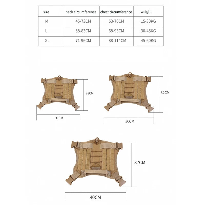 Tactical Dog Harness with Handle