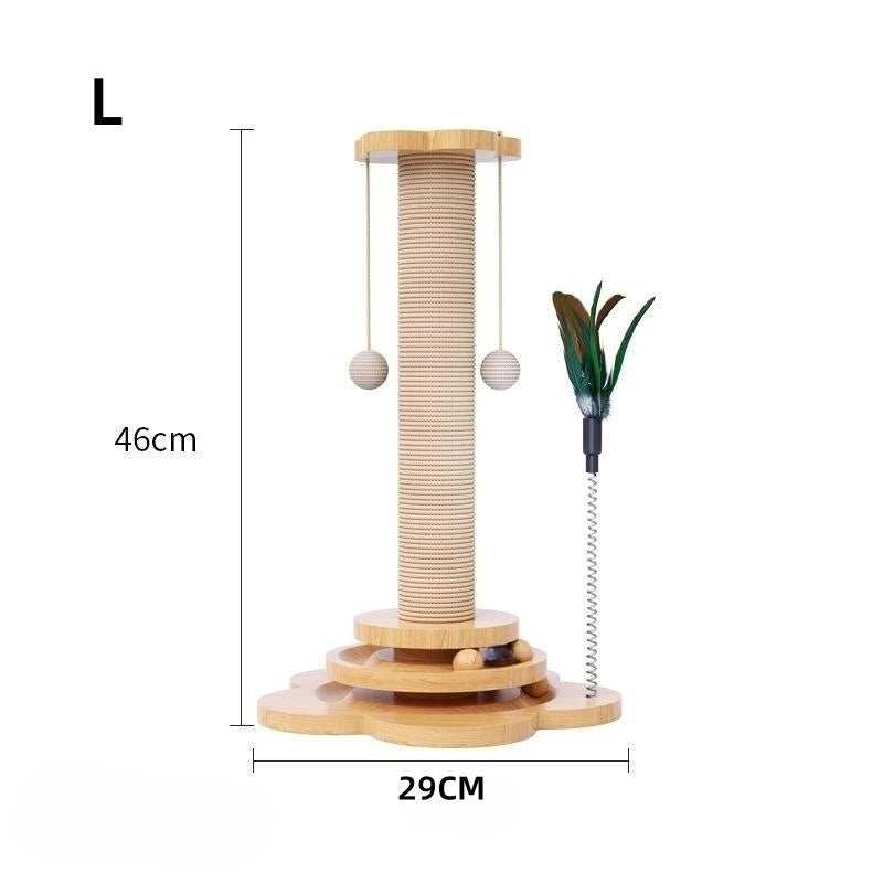 WhirlPlay™ Wooden Cat Turntable Toy