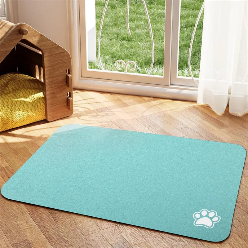 CleanBite™ Pet Feeding Mat – Absorbent Quick-Dry Placemat