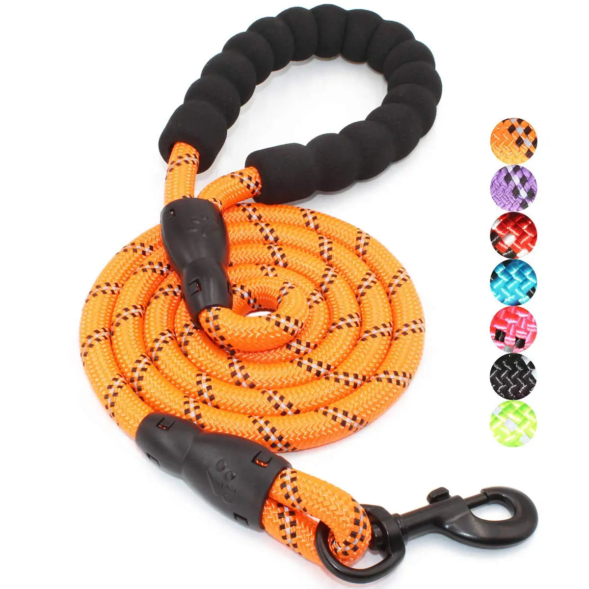 Reflective Dog Leash – Reinforced Lead with Soft Handle