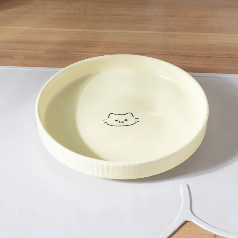 WhiskerWare™ Ceramic Cat Bowl