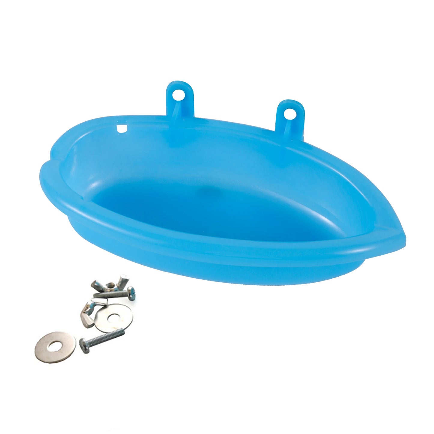 Mirrored Bird Bath Basin – Cage-Mount Shower & Play Toy for Parrots & Small Birds