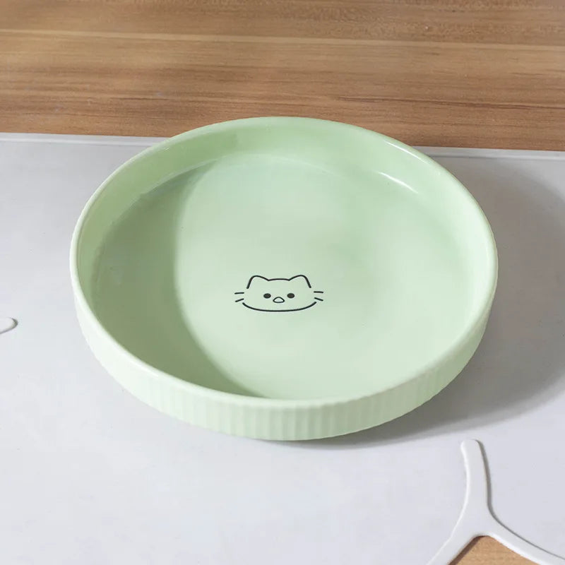 WhiskerWare™ Ceramic Cat Bowl