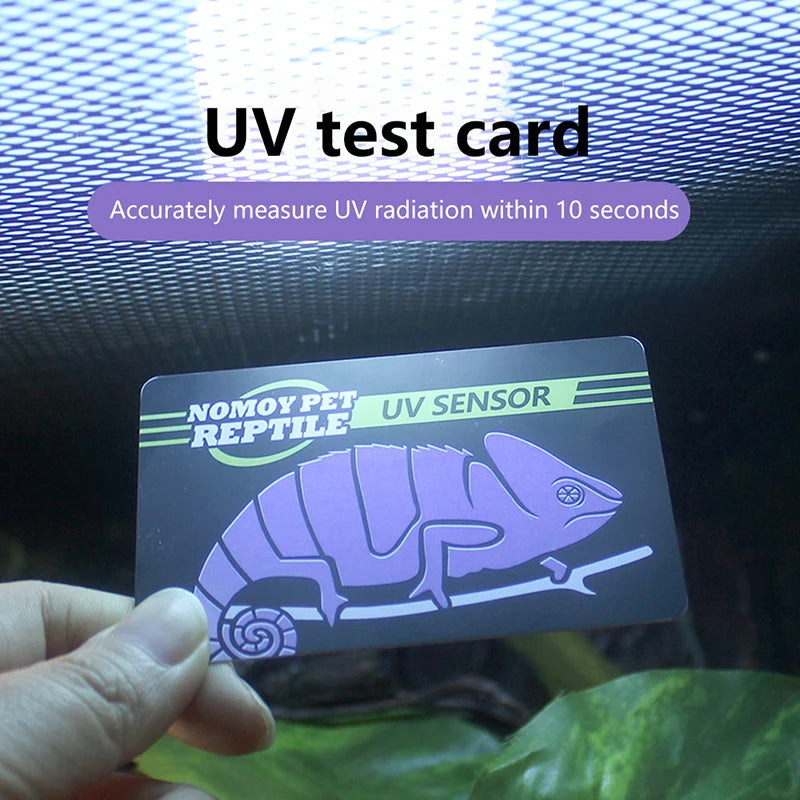 UVB Light Test Card for Reptiles – UV Bulb Tester Paper for Turtles, Lizards & Amphibians