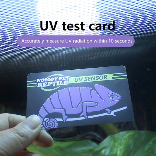 UVB Light Test Card for Reptiles – UV Bulb Tester Paper for Turtles, Lizards & Amphibians