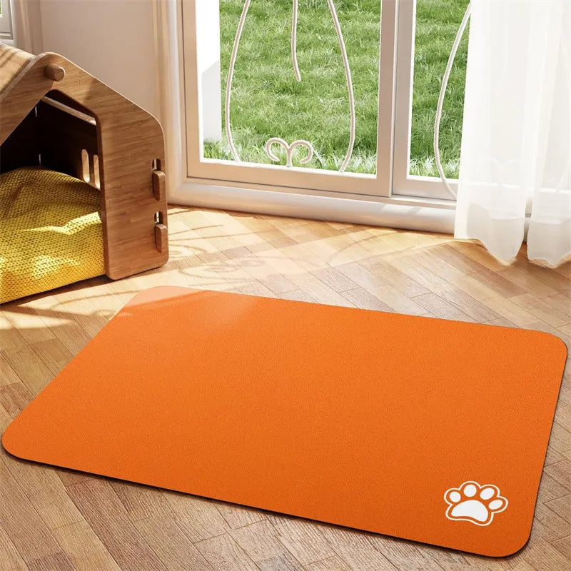 CleanBite™ Pet Feeding Mat – Absorbent Quick-Dry Placemat
