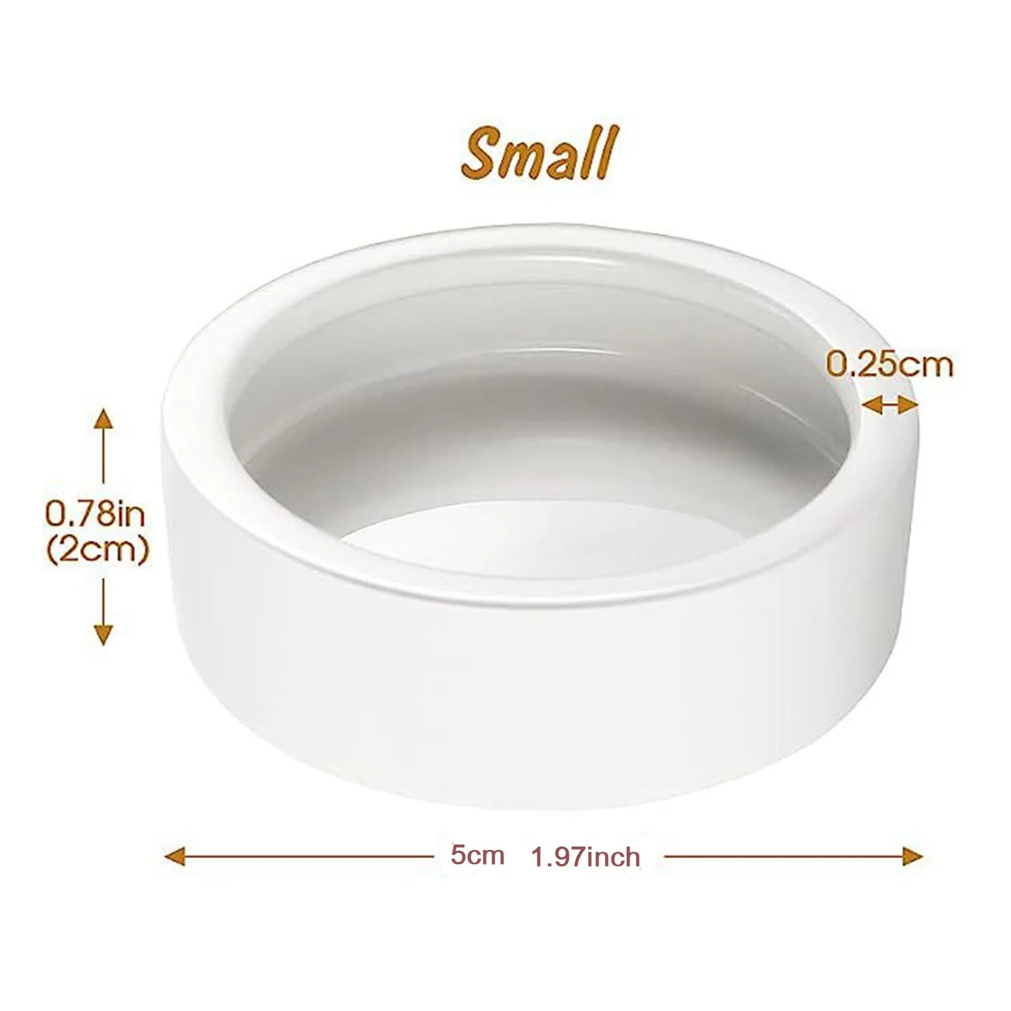 Anti-Escape Ceramic Reptile Food & Water Bowl – Super Worm Feeder for Lizards, Geckos & Small Reptiles
