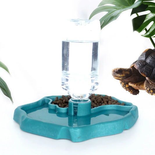 Removable Reptile Feeder Dish – Easy-Clean Food & Water Bowl for Turtles, Lizards & Small Pets