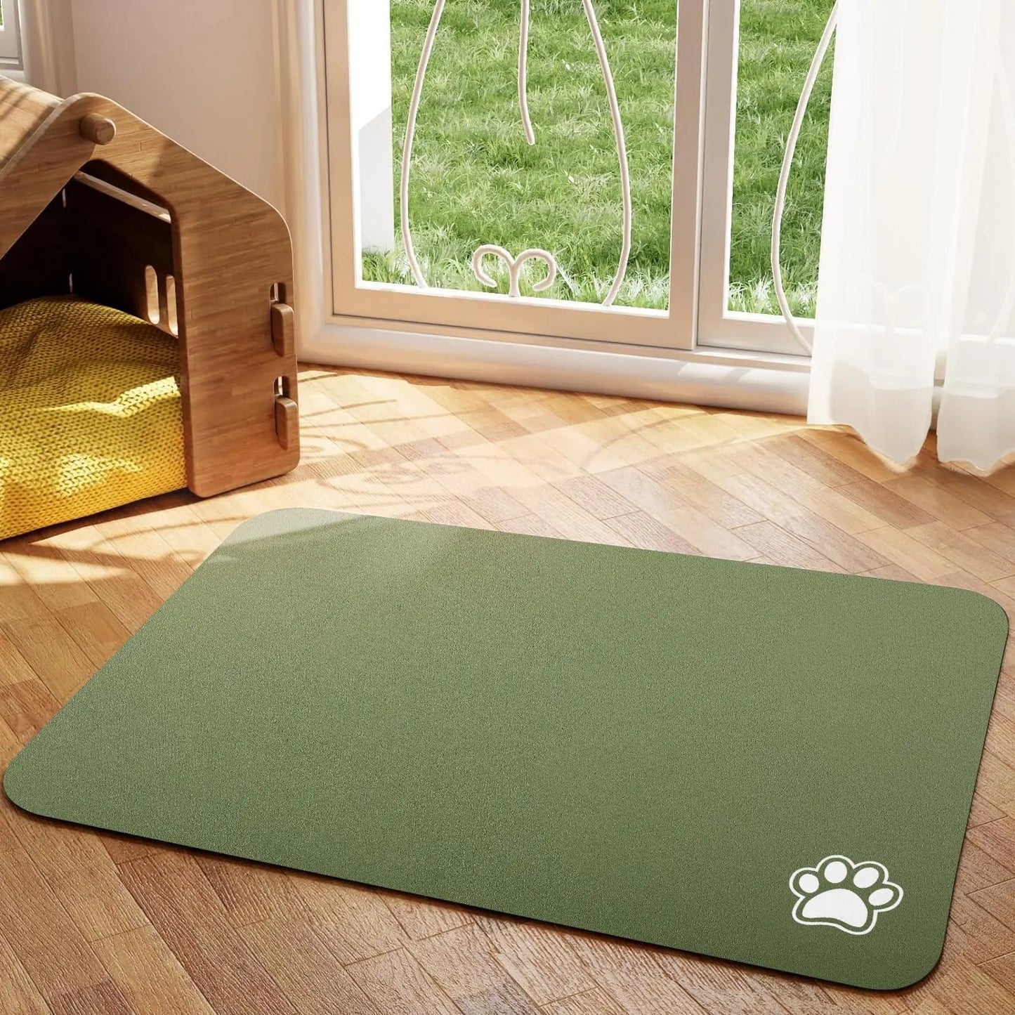 CleanBite™ Pet Feeding Mat – Absorbent Quick-Dry Placemat