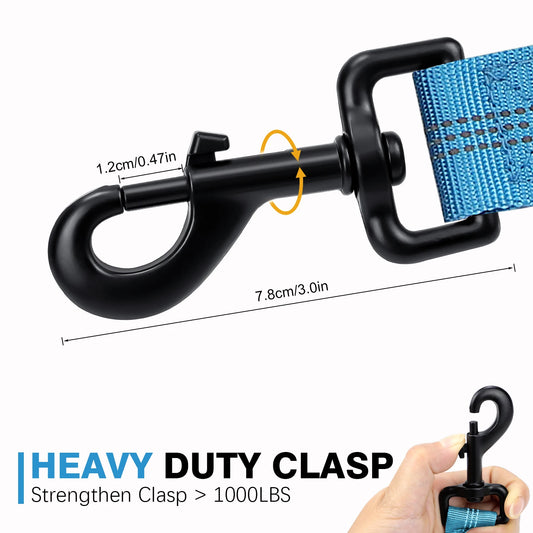 FlexiPaw™ Bungee Leash – Heavy-Duty Shock-Absorbing Dog Leash with Dual Padded Handles