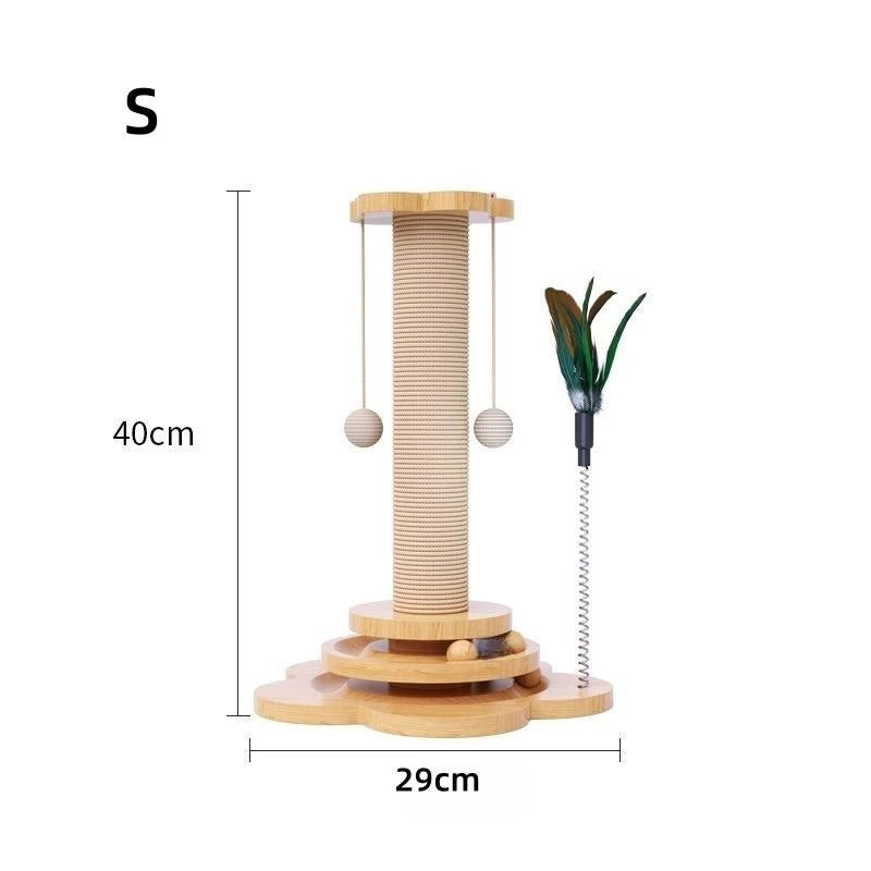 WhirlPlay™ Wooden Cat Turntable Toy