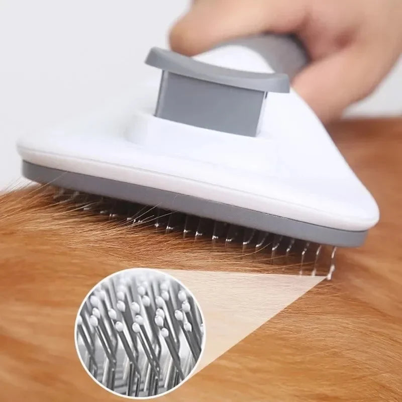 Self-Cleaning Pet Grooming Brush – Deshedding & Dematting Tool