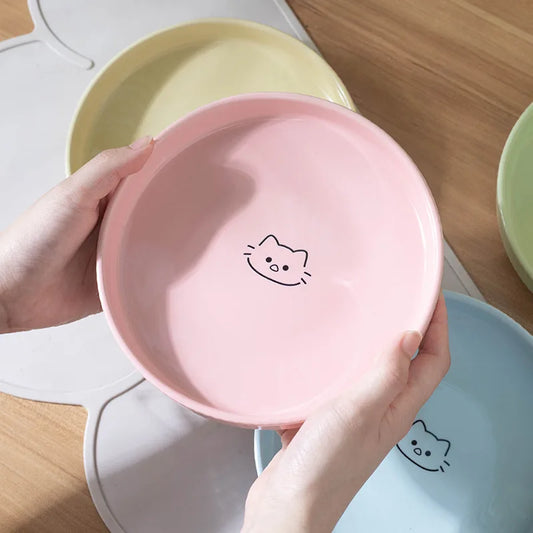 WhiskerWare™ Ceramic Cat Bowl