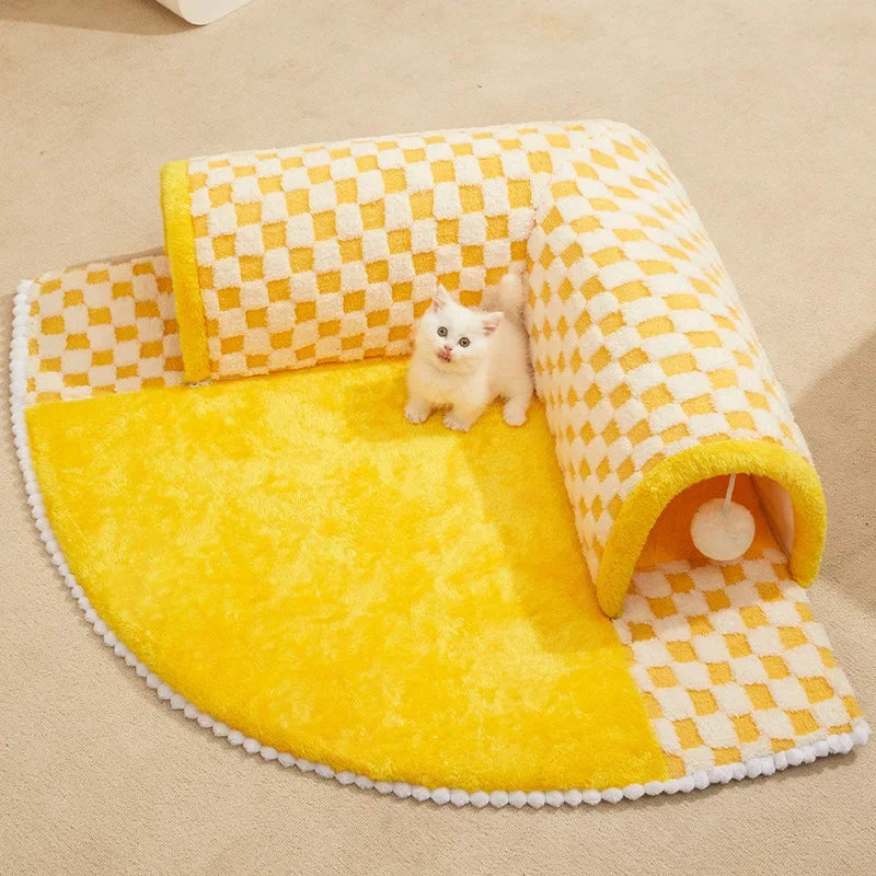 Cozy Hideaway & Play Tunnel for Cats