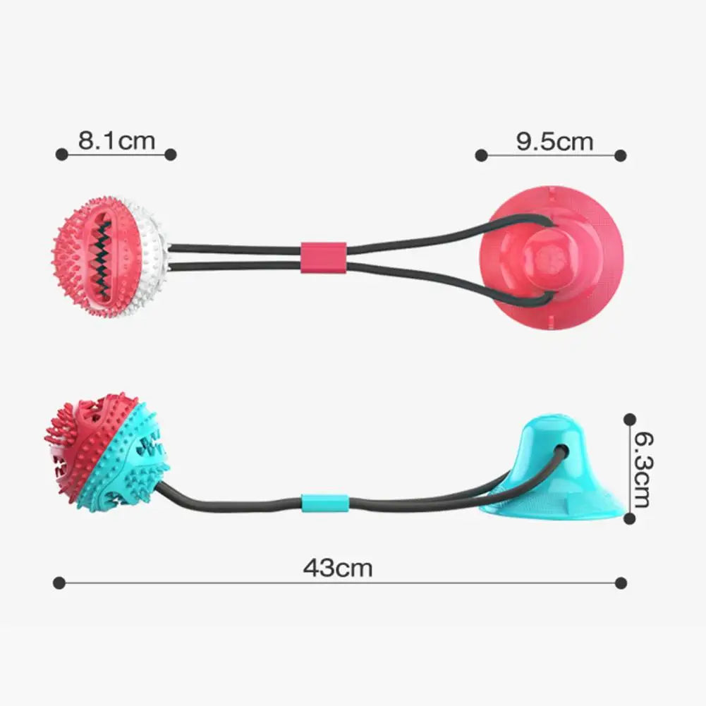 Tug-n-Treat™ Suction Cup Dog Toy – Chew & Treat Puzzle