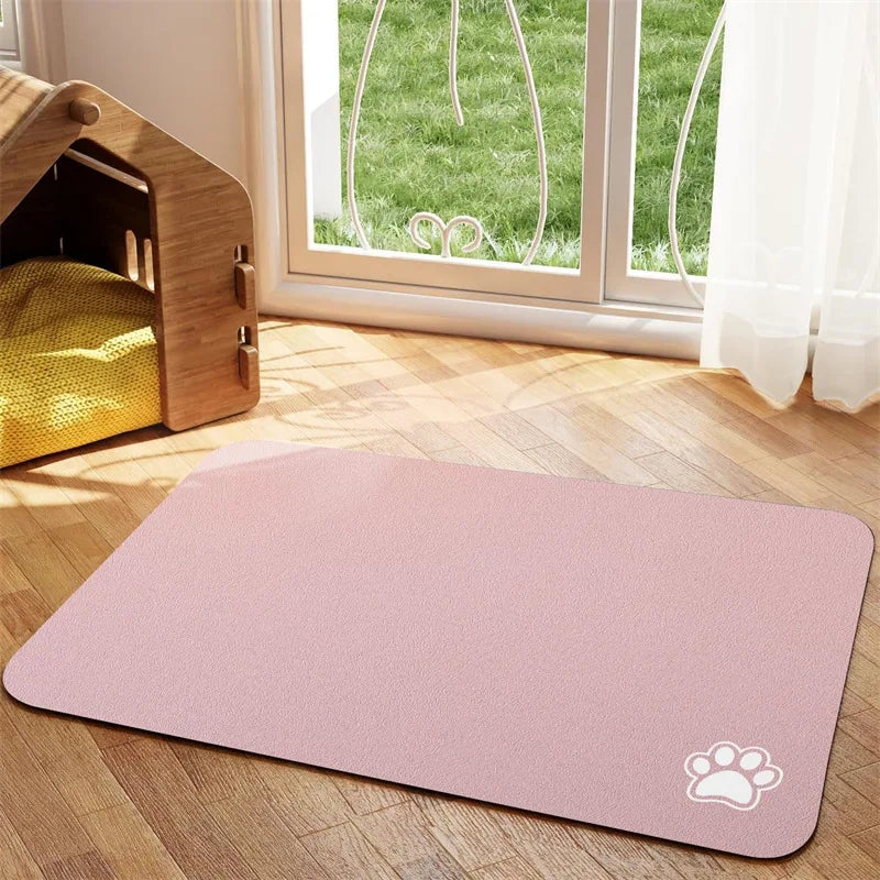 CleanBite™ Pet Feeding Mat – Absorbent Quick-Dry Placemat