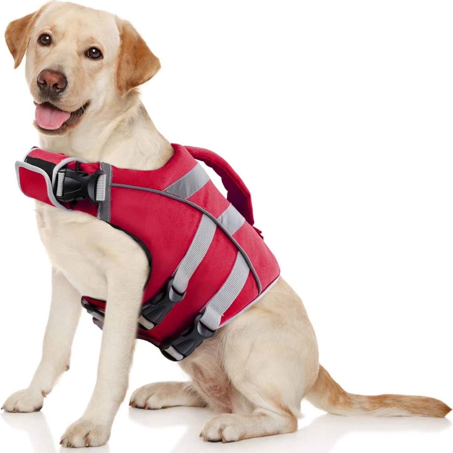 FloatMate™ Adjustable Dog Life Vest with Reflective Stripes