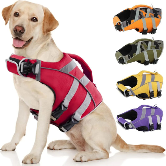 FloatMate™ Adjustable Dog Life Vest with Reflective Stripes