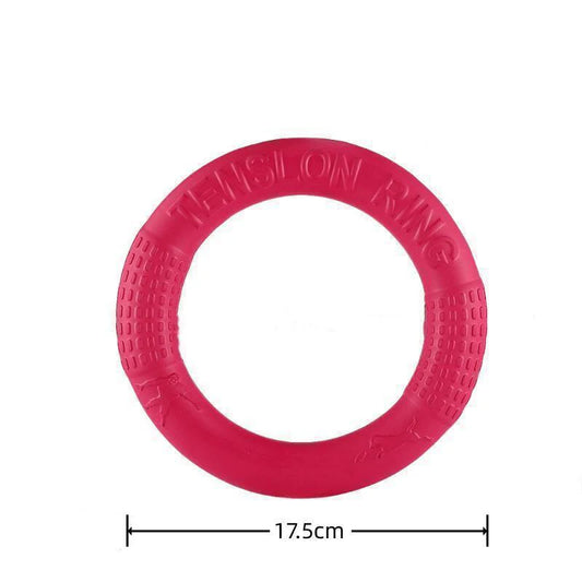 Tough Dog Ring Toy – Durable Flying & Floating Fetch Ring for All Breeds