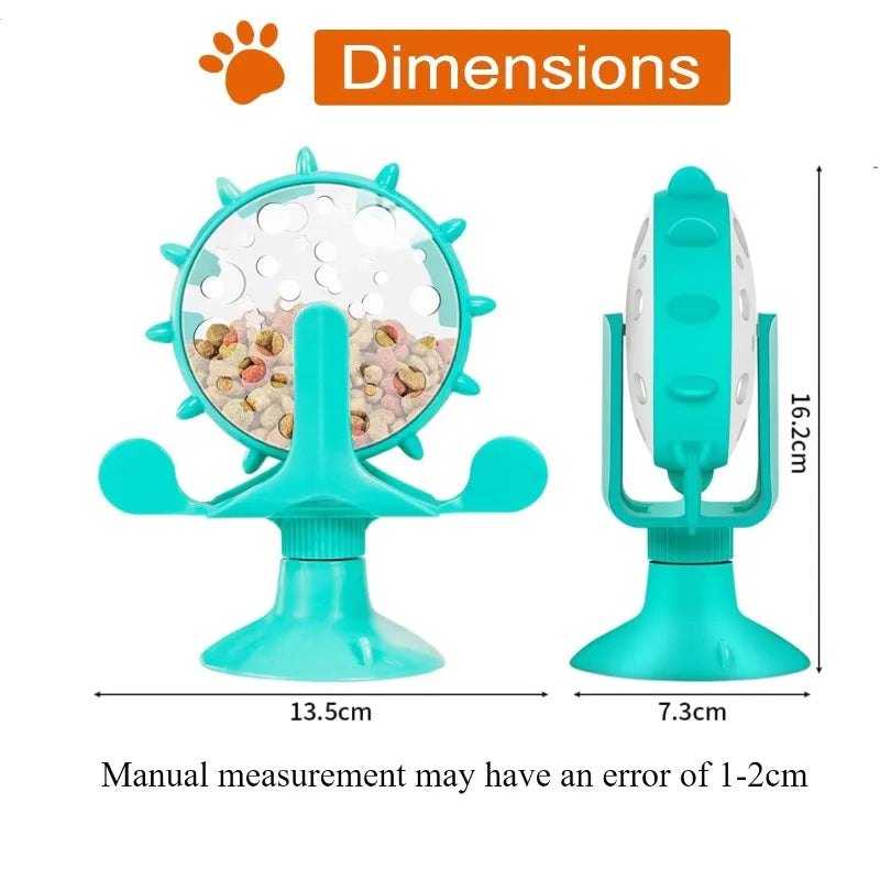Interactive 360° Rotating Cat Feeder Toy