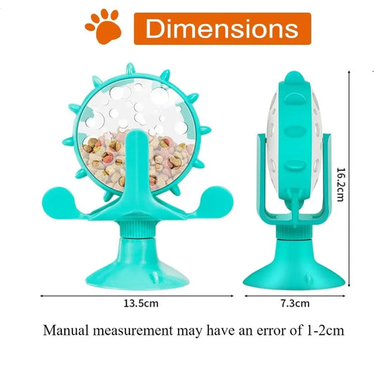 Interactive 360° Rotating Cat Feeder Toy