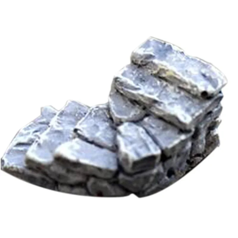 5-Piece Miniature Stone Stairs Figurines – Fairy Garden & Micro Landscape Decor