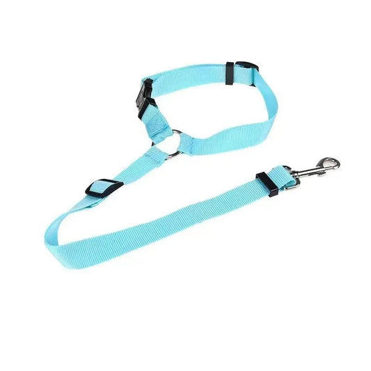 SafeRide™ Adjustable Dog Car Seat Belt – Durable Nylon Safety Restraint