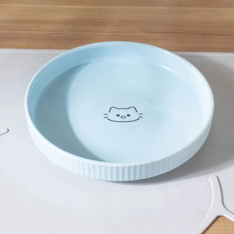WhiskerWare™ Ceramic Cat Bowl