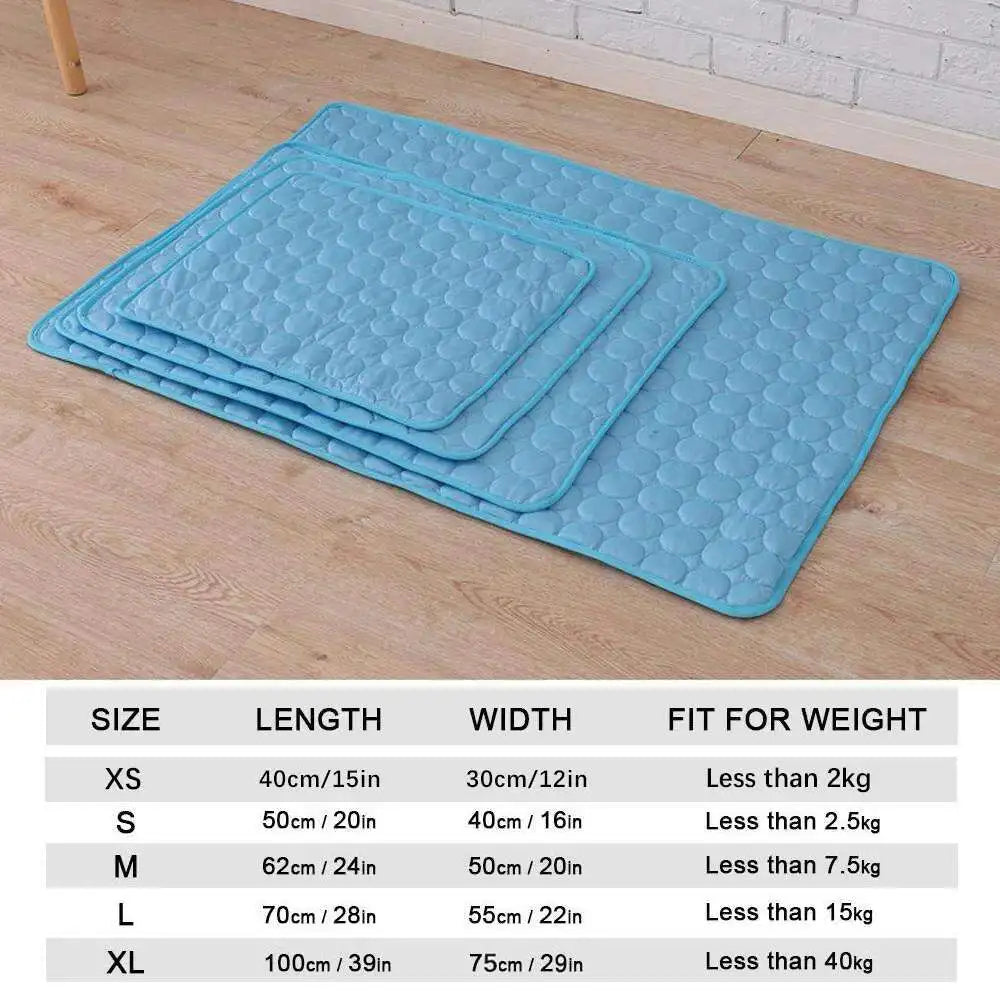 Cooling Pet Mat – Breathable, Washable Summer Pad for Dogs & Cats