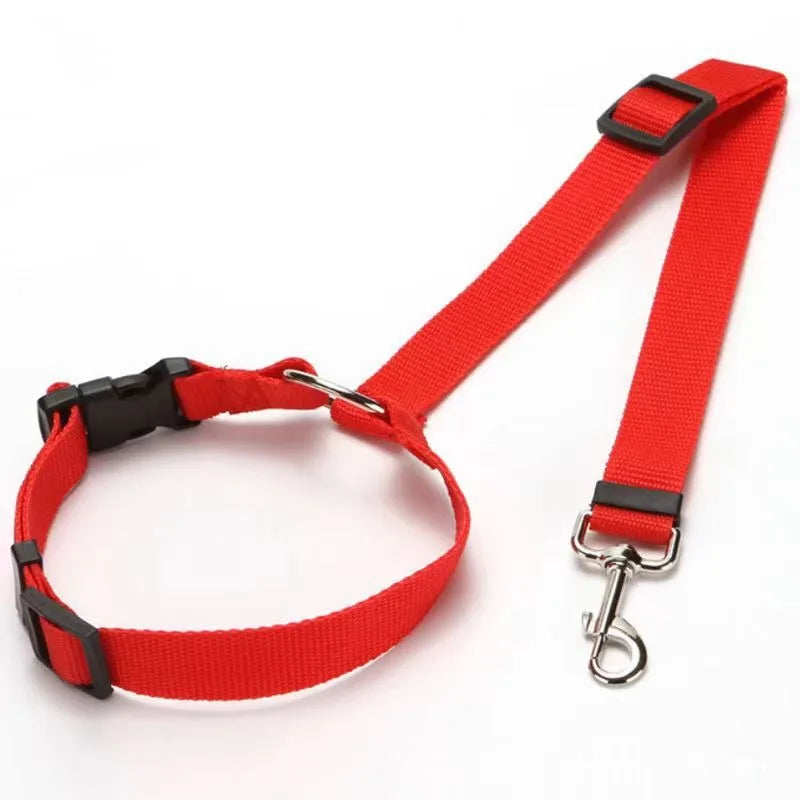 SafeRide™ Adjustable Dog Car Seat Belt – Durable Nylon Safety Restraint