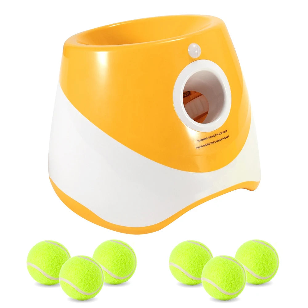 Automatic Dog Ball Launcher – Rechargeable Interactive Fetch Toy