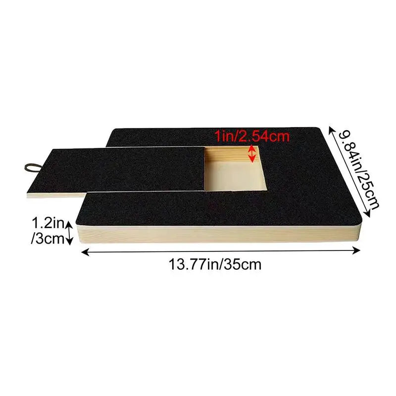 PediPlay™ Dog Nail Scratch Board – Wooden Trimming Pad with Treat Box