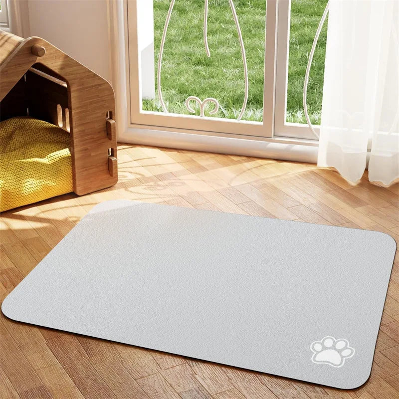 CleanBite™ Pet Feeding Mat – Absorbent Quick-Dry Placemat