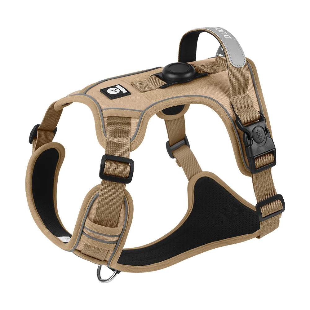 Adjustable Dog Harness with Built-in AirTag Holder
