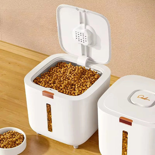 FreshBite Pet Food Bin – Airtight 5kg/7kg Kibble Storage