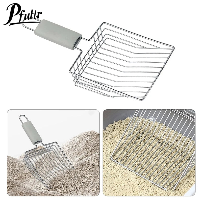 DuraScoop™ Metal Cat Litter Scoop – Heavy-Duty Aluminum with Grip