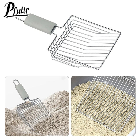 DuraScoop™ Metal Cat Litter Scoop – Heavy-Duty Aluminum with Grip