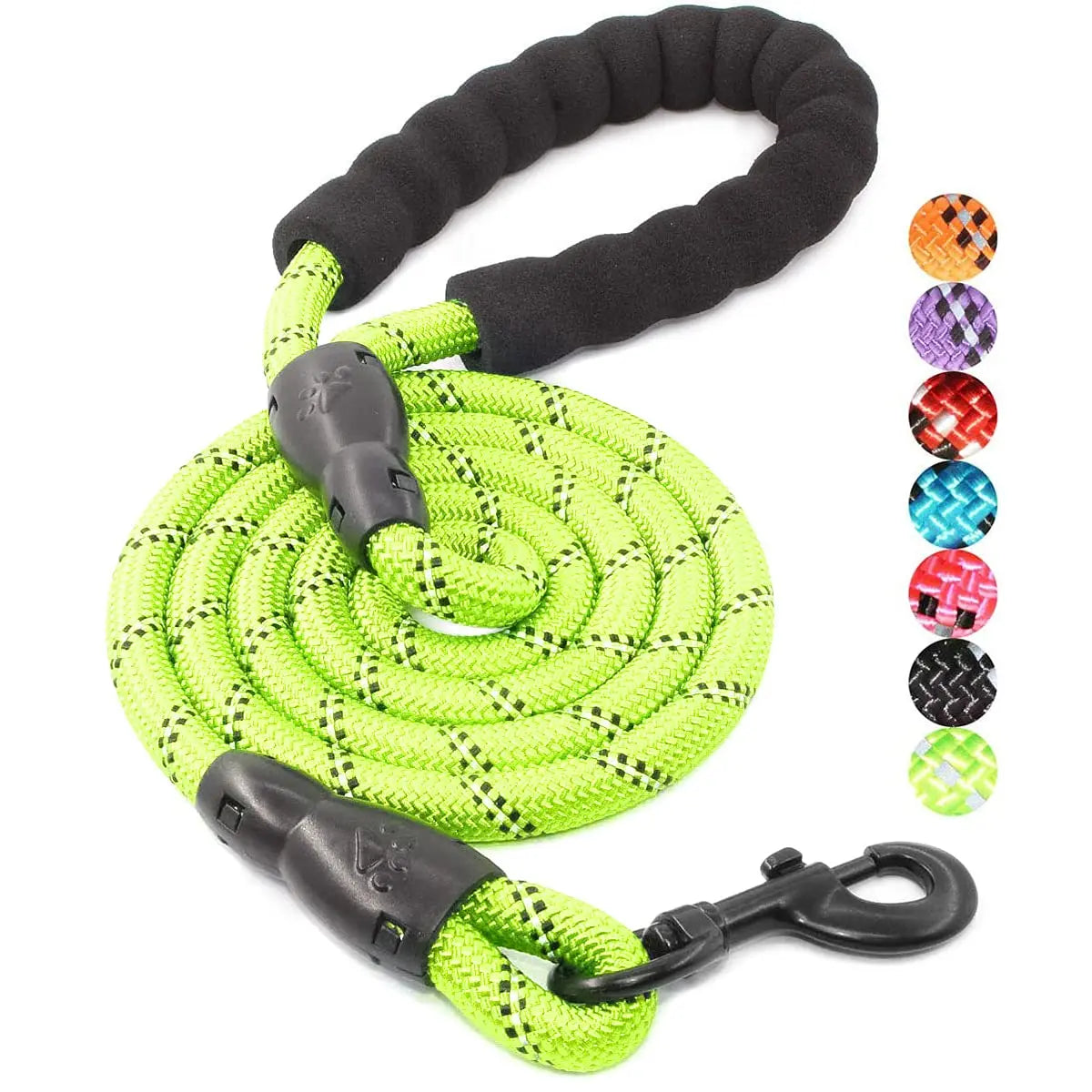 Reflective Dog Leash – Reinforced Lead with Soft Handle