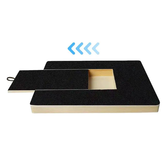 PediPlay™ Dog Nail Scratch Board – Wooden Trimming Pad with Treat Box
