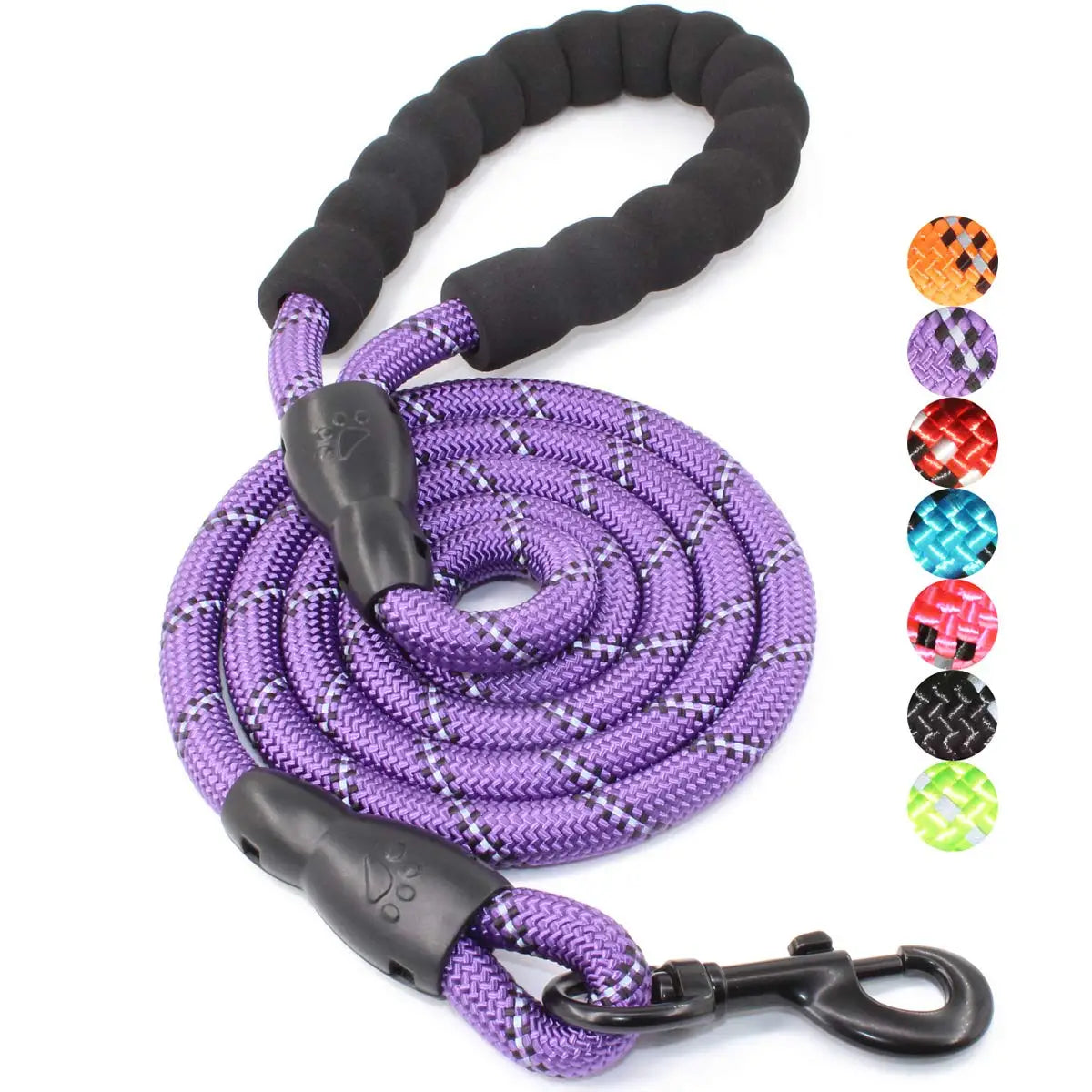 Reflective Dog Leash – Reinforced Lead with Soft Handle
