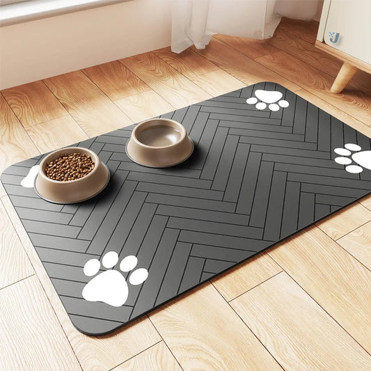 CleanFeeder Dog Bowl Mat Sleek, Spill-Proof Design