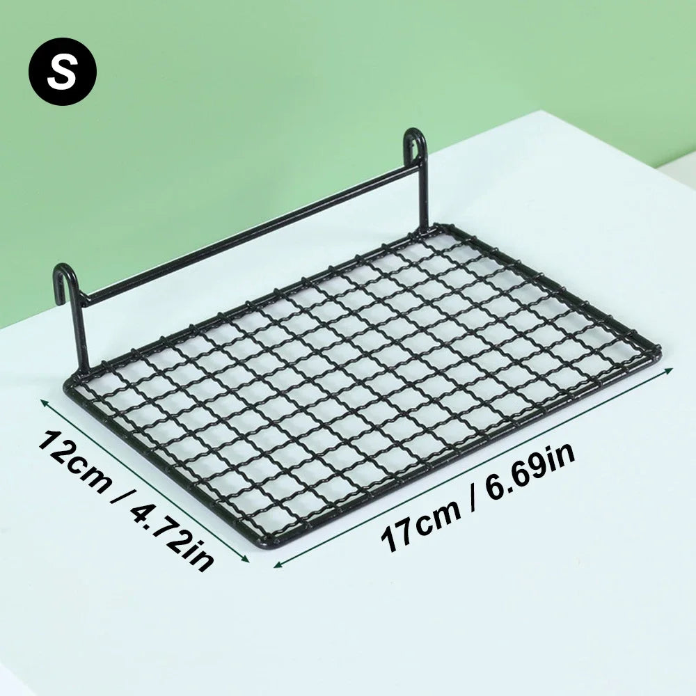 Stainless Steel Bird Platform Toy – Parrot & Small Pet Cage Resting Perch with Ladder
