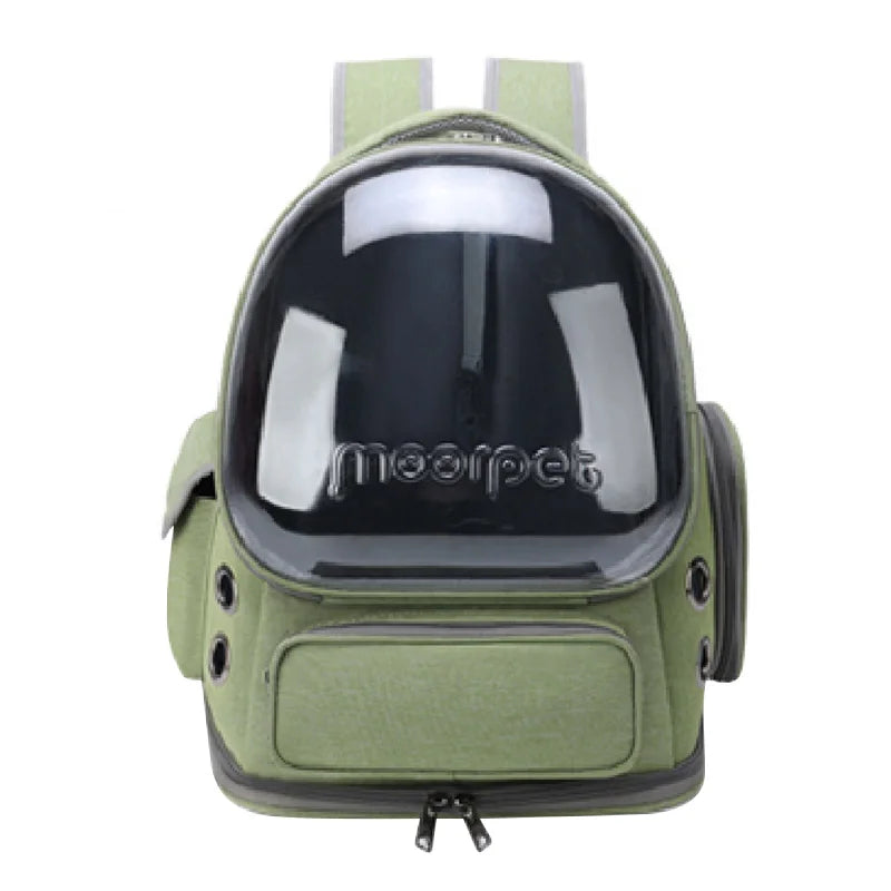 Transparent Cat & Small Dog Travel Backpack – Breathable Pet Carrier Bag for Outdoor Adventures