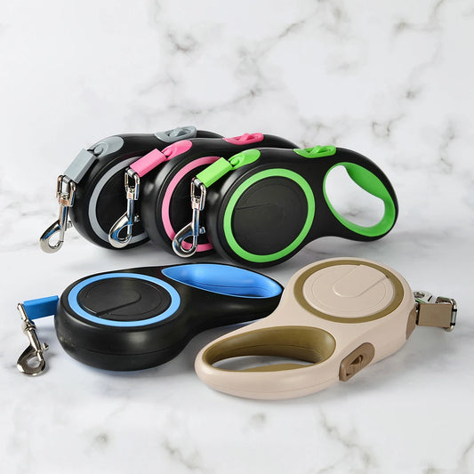 5m Retractable Dog Leash – Tangle-Free, Up to 50kg