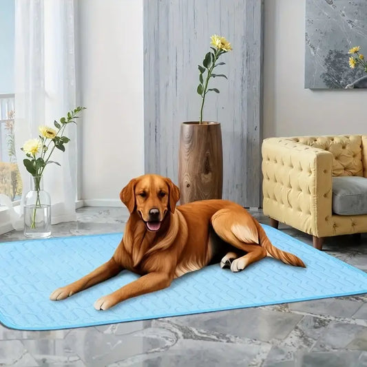 Cooling Pet Mat – Breathable, Washable Summer Pad for Dogs & Cats